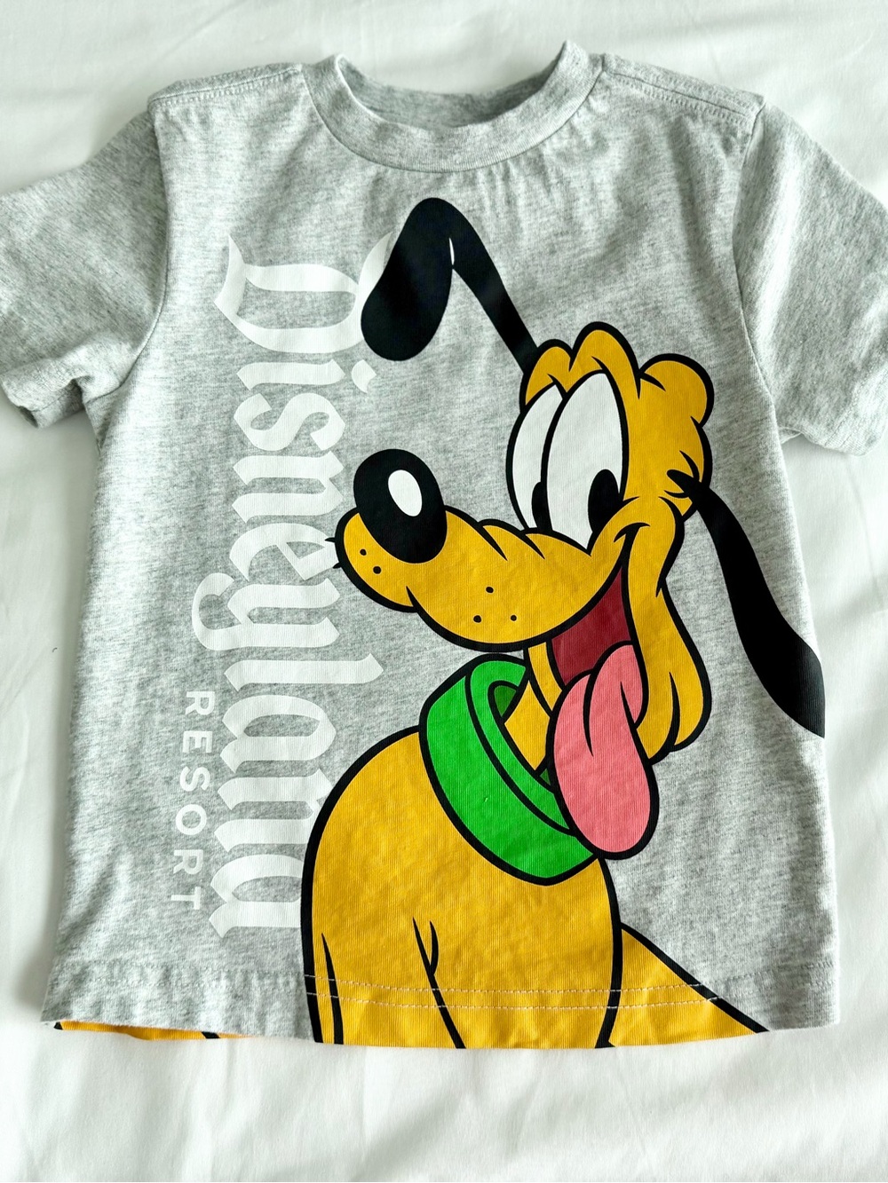 Disney Parks Disneyland PLUTO Front & Back Graphic T-Shirt Toddler Size 3